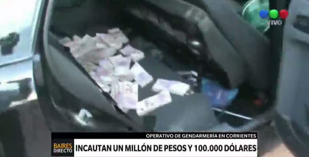 Incautan 1 millón de pesos y 100 mil dólares en Corrientes | Actualidad
