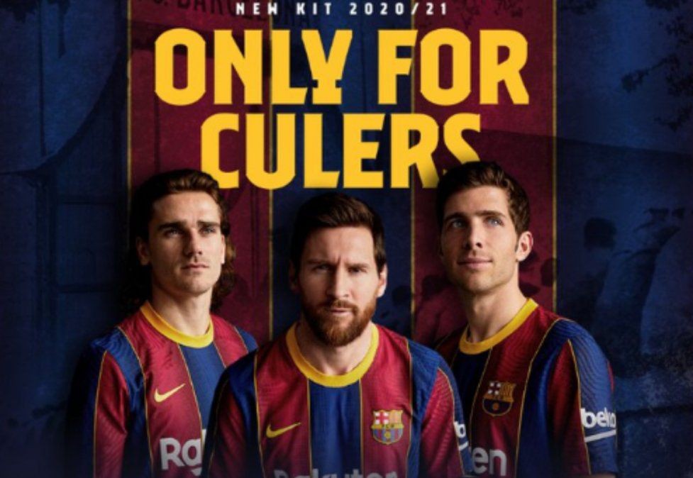 Con Messi como modelo, Barcelona presentó en sociedad la nueva camiseta que utilizará la temporada 2020/21. | Deportes