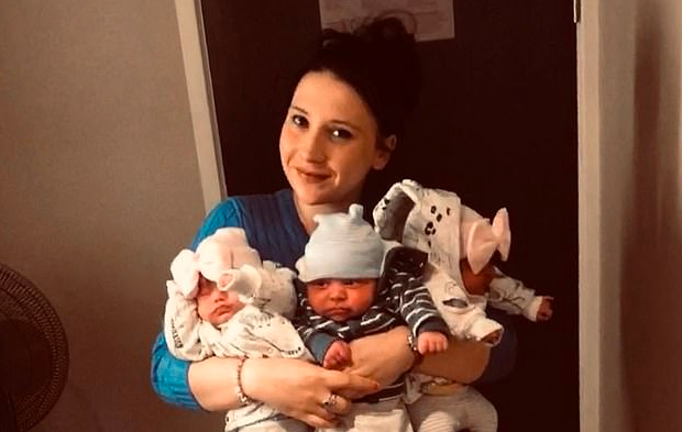 Tiene 3 hijos, se puso un DIU pero algo falló y ahora dio a luz a trillizos | Curiosidades