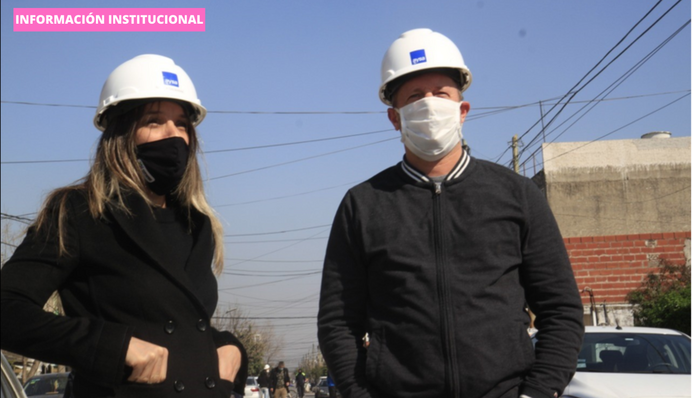 Insaurralde y Galmarini recorrieron una obra en Ingeniero Budge | Actualidad