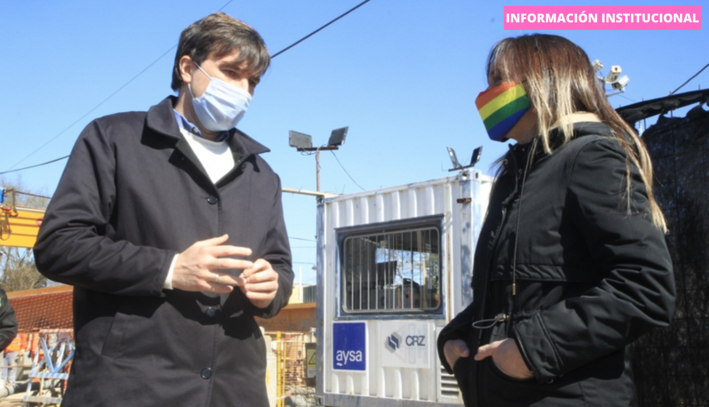 Galmarini recorrió una obra de AySA junto al intendente de Morón | Política