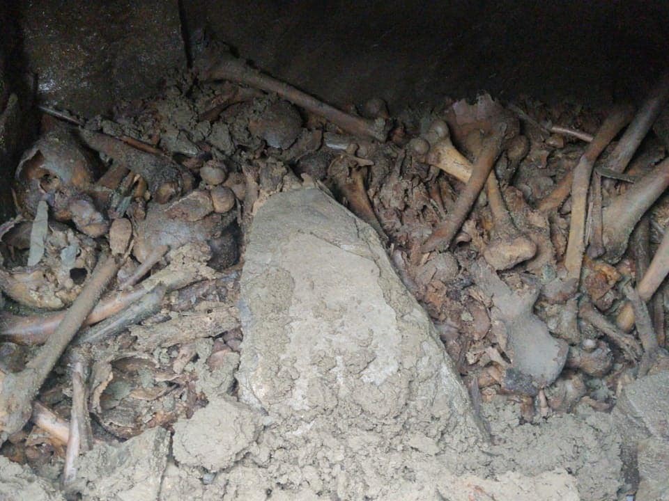 Fotos: realizaba arreglos en su jardín y encontró catacumbas con restos humanos | Curiosidades