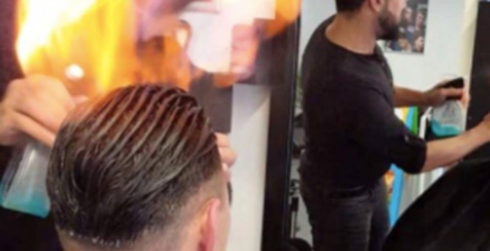El peluquero decidió usar "técnica egipcia", prendió fuego el pelo del cliente y le provocó quemaduras | Curiosidades