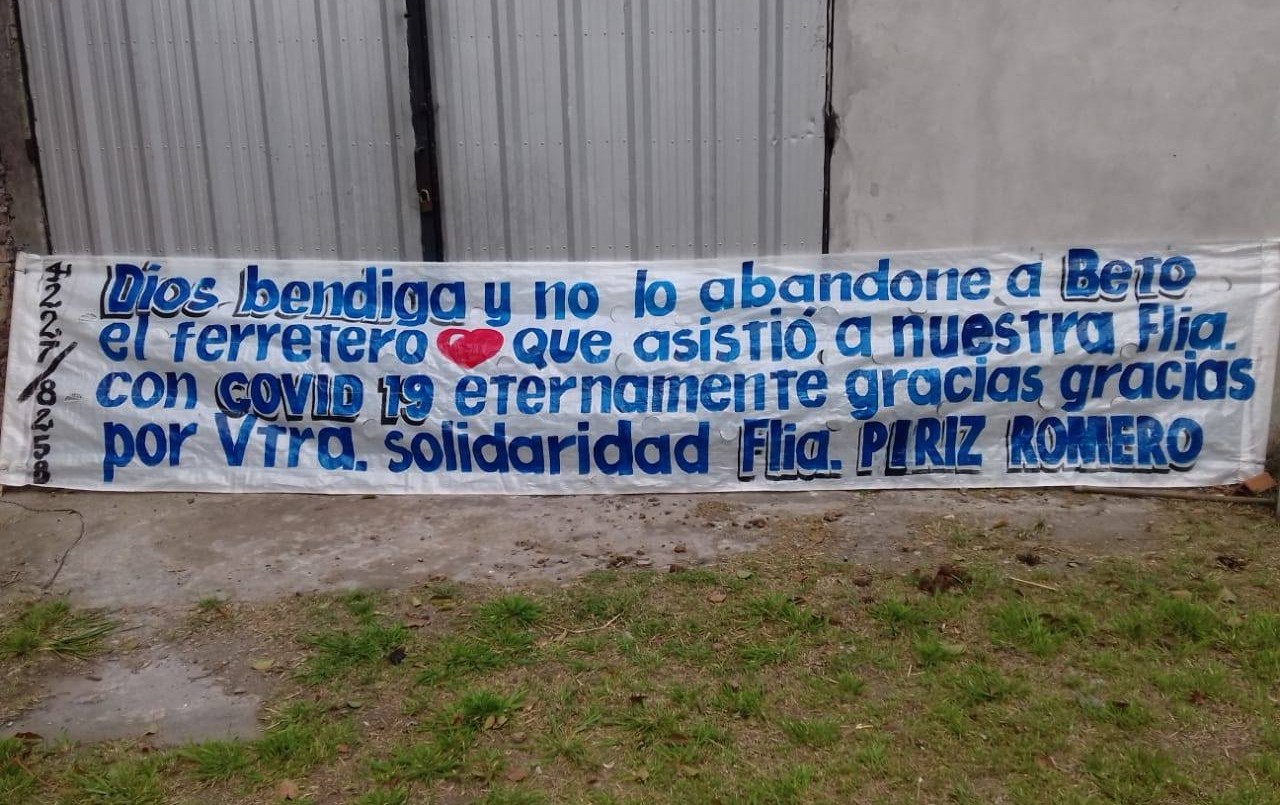 El agradecimiento al ferretero solidario que asistió a una familia con Covid-19 en Berazategui | Actualidad
