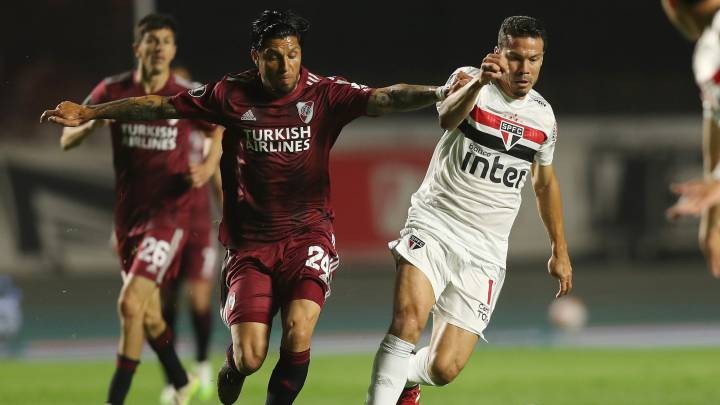 River lo tenía para ganar, pero con dos goles en contra, empató con San Pablo 2 a 2 en el reinicio de la Copa Libertadores | Deportes