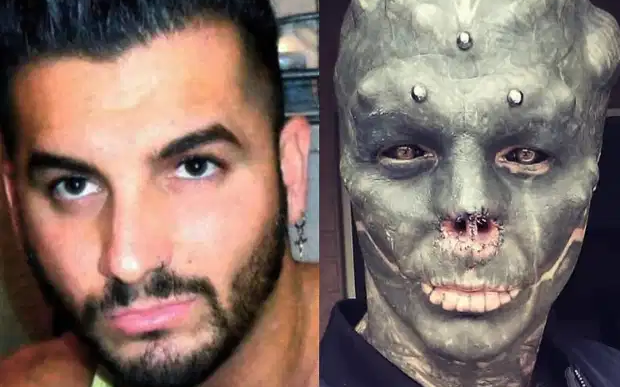 La increíble transformación del "hombre alien" | Redes