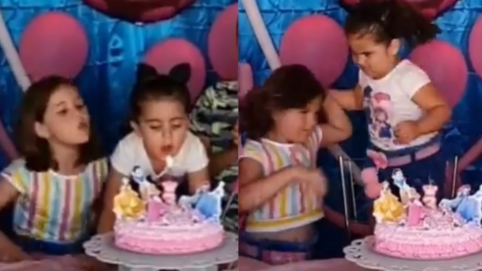 Las hermanitas virales que se pelearon por apagar las velitas llegaron a la televisión | Curiosidades