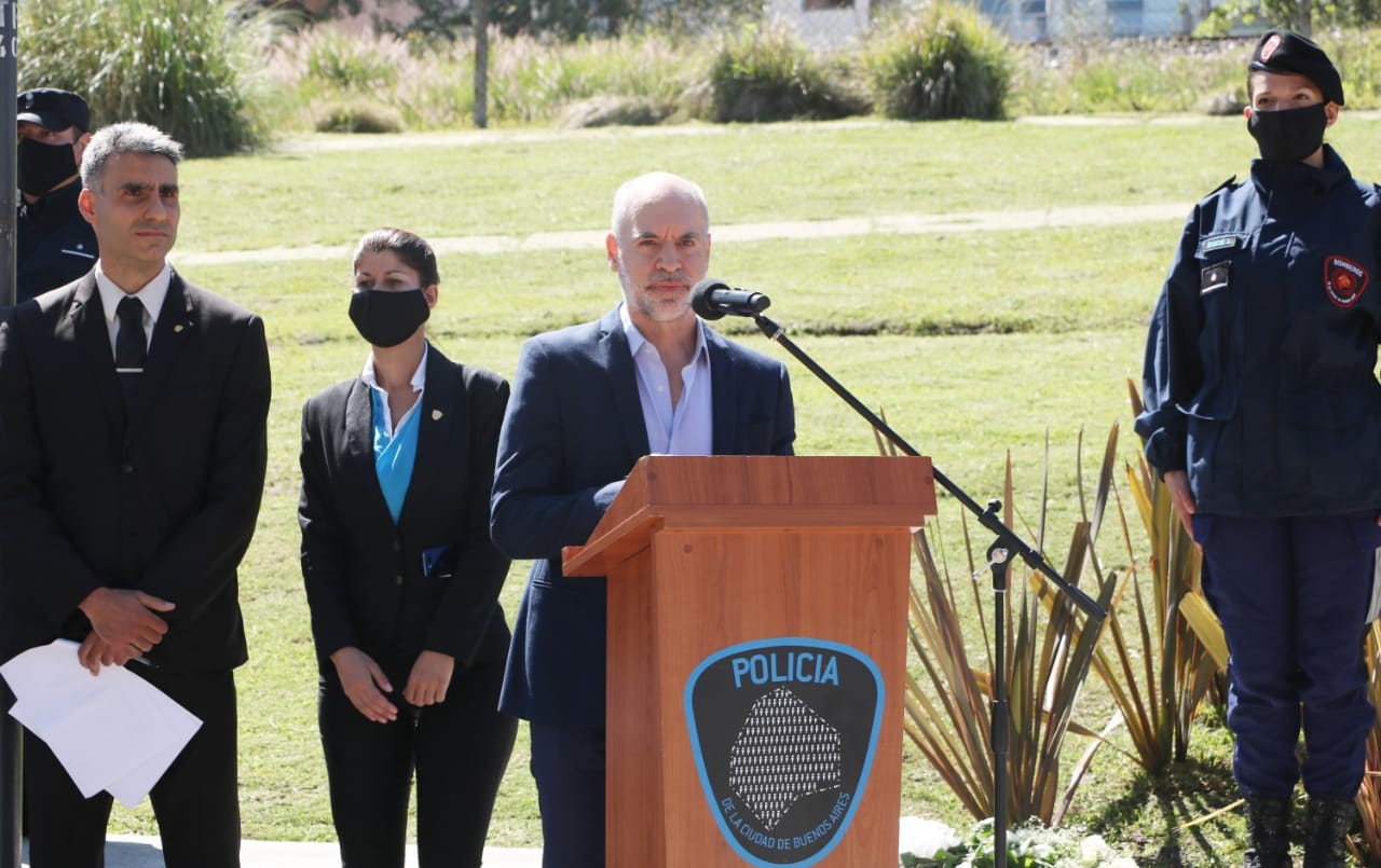 Larreta y Santilli homenajearon a policías y bomberos caídos en cumplimiento del deber | Política