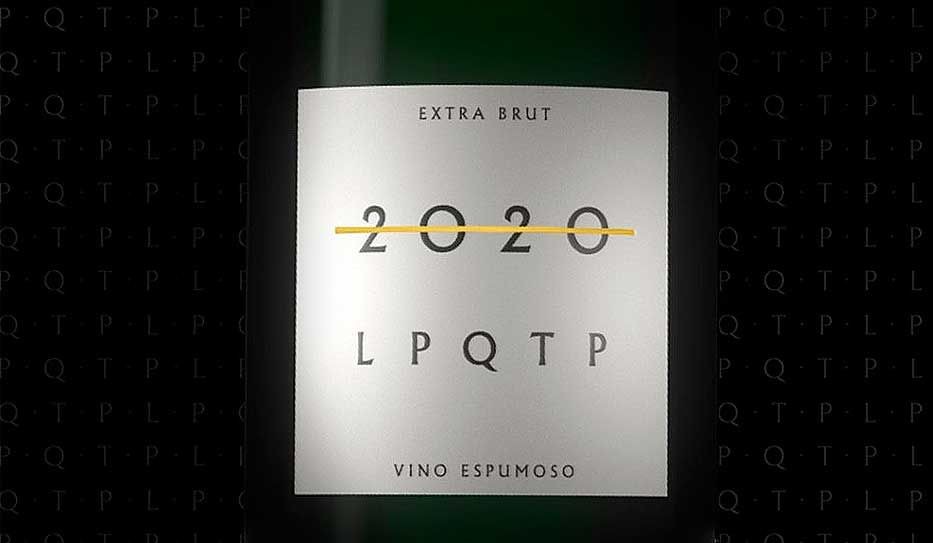 "LPQTP 2020": el espumante que se hizo viral por la idea de sacarse de encima este año | Curiosidades