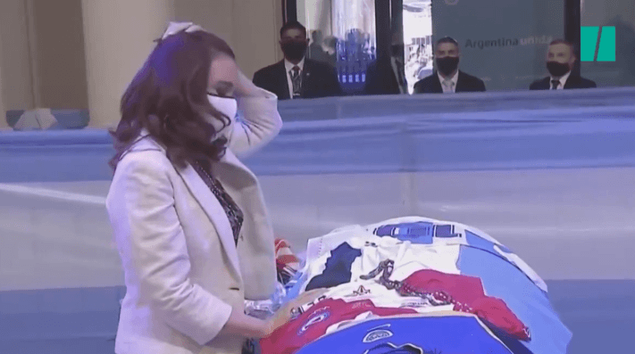 La despedida de Cristina a Maradona en la Casa Rosada | Actualidad