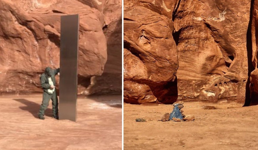 Desapareció el misterioso monolito de Utah: dejaron un mensaje ofensivo | Curiosidades