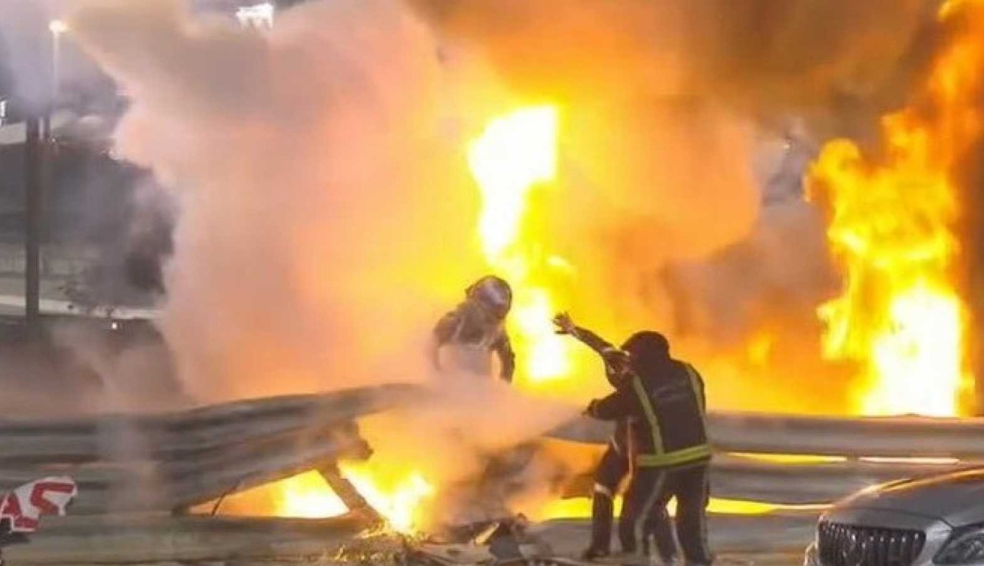 Grosjean sale del hospital tres días después de su accidente | Deportes