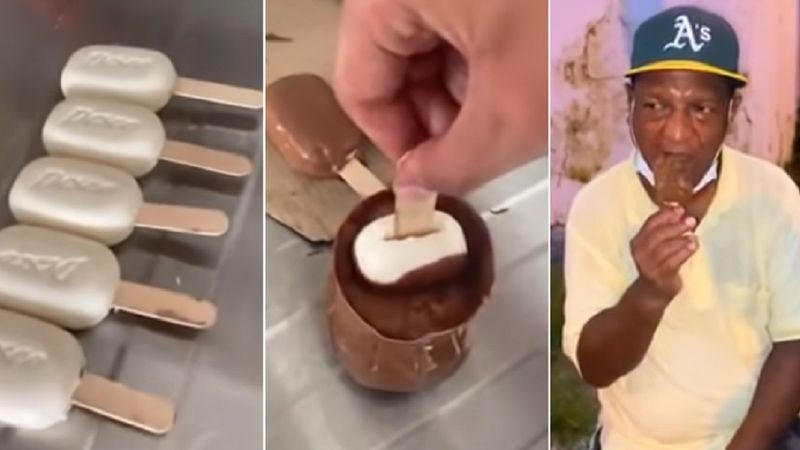 Video escándalo: un influencer le regaló helados de jabón a personas que viven en la calle | Curiosidades