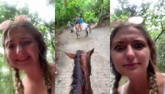 Video de TikTok viral: la turista borracha que andaba a caballo y se perdió en México | Curiosidades