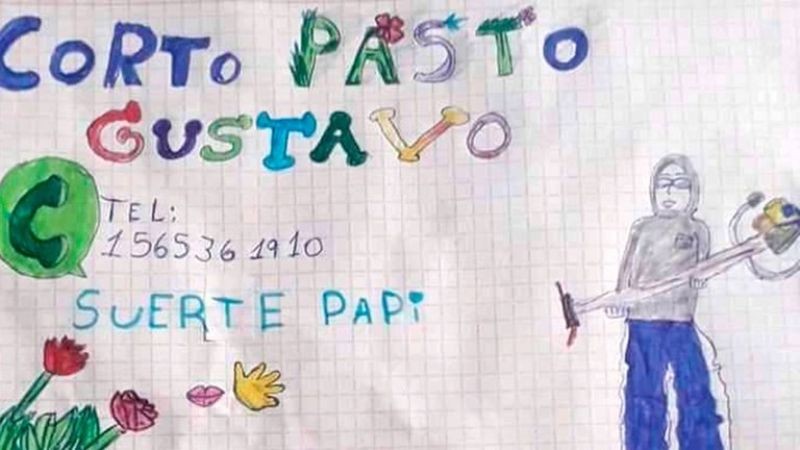 "Suerte papi": tiene 9 años, le hizo un dibujo para ayudarlo y fue un éxito | Actualidad