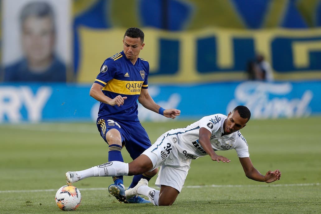 Boca no pudo con Santos, empataron sin goles y la semifinal se define en Brasil | Deportes