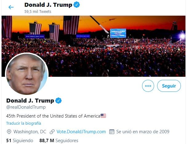 Twitter bloqueó la cuenta de Donald Trump y amenazó con una suspensión permanente | Internacionales