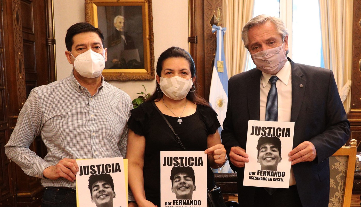 Alberto recibió a los padres de Fernando Báez Sosa | Actualidad