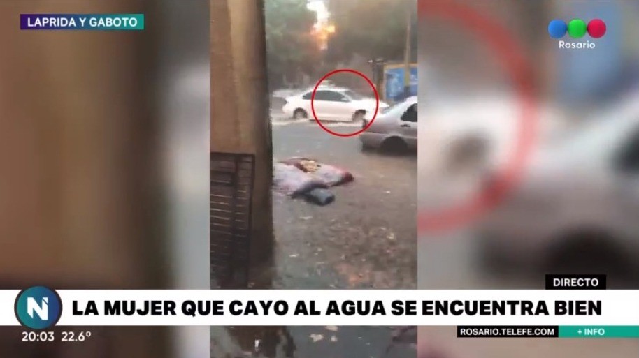 Una mujer “desapareció” en plena tormenta en Rosario | Actualidad