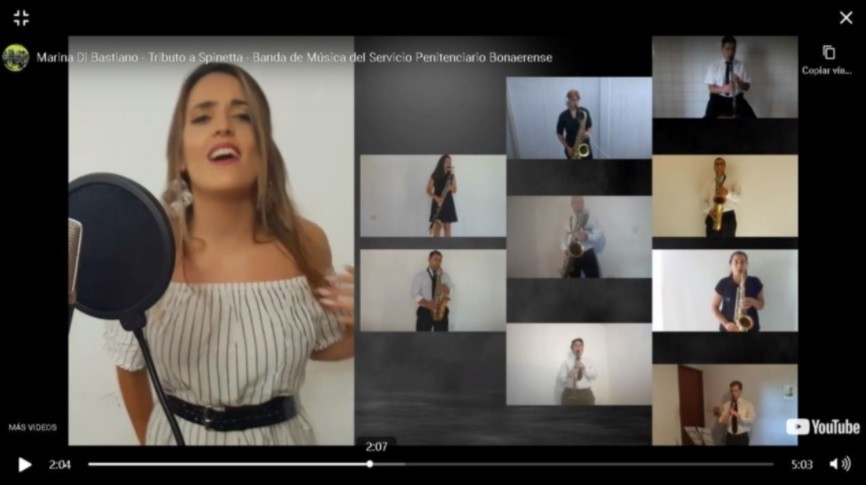 La banda del Servicio Penitenciario Bonaerense homenajeó a Luis Alberto Spinetta | Actualidad