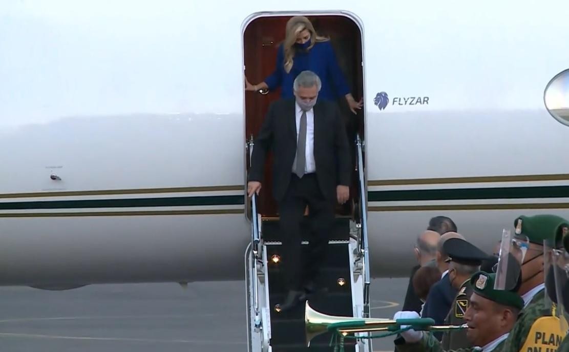 Alberto Fernández llegó a México para participar de la conmemoración de los 200 años de su independencia | Política