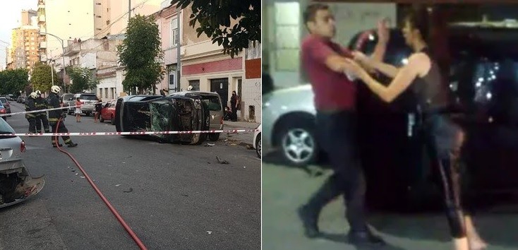 Inhabilitaron la licencia de conducir de una mujer que chocó, volcó y mordió a policías | Actualidad