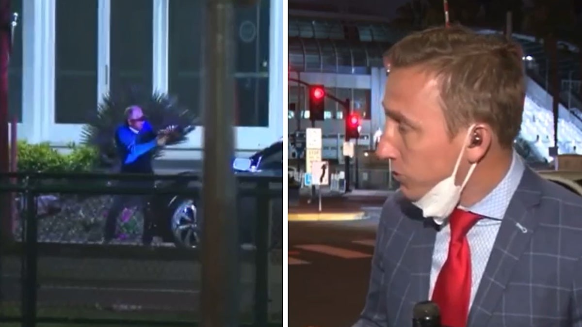 La calma del periodista: comenzó un tiroteo detrás y siguió la nota | Internacionales