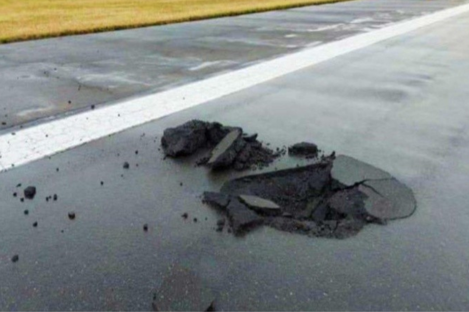 Cayó un rayo y agujereó la pista del aeropuerto de San Pablo | Internacionales