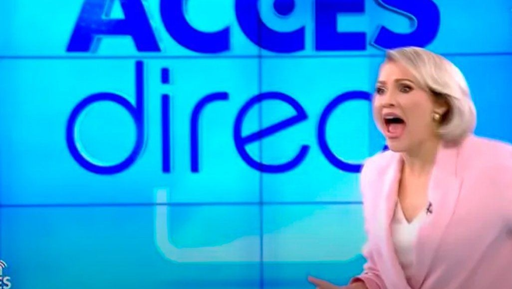 Presentadora rumana fue atacada en vivo por una mujer desnuda | Curiosidades