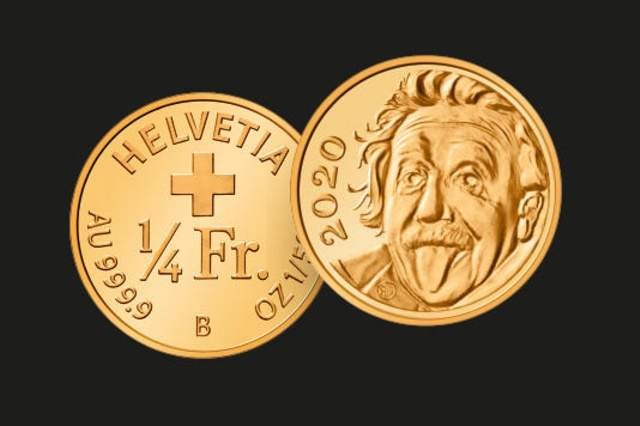 Albert Einstein sacando la lengua: Suiza acuña la moneda más pequeña del mundo | Internacionales
