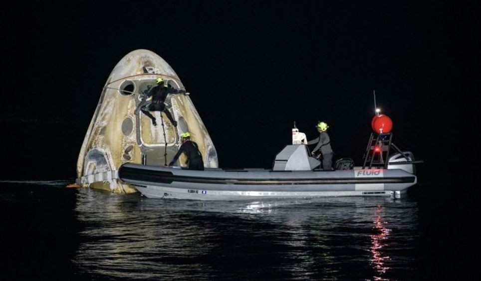 Regresó a la Tierra la nave de SpaceX con cuatro astronautas de la Estación Espacial Internacional | Internacionales