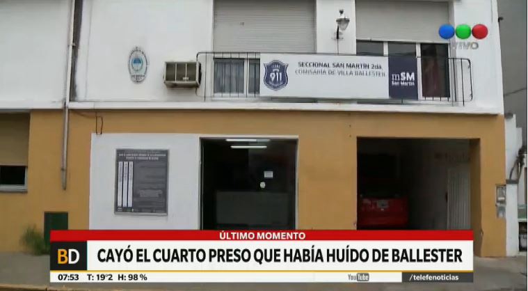 Recapturaron a otro preso que se fugó de la comisaría de Villa Ballester | Actualidad