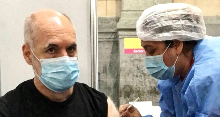 Horacio Rodríguez Larreta se vacunó contra el Covid-19 en la Usina del Arte | Actualidad