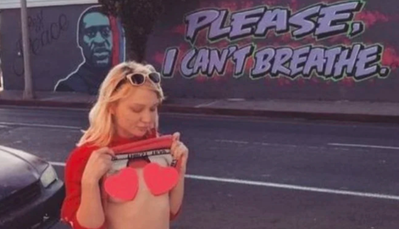 Hallaron muerta a Dakota Skye, la actriz porno que se sacó fotos hot en un mural de George Floyd | Internacionales