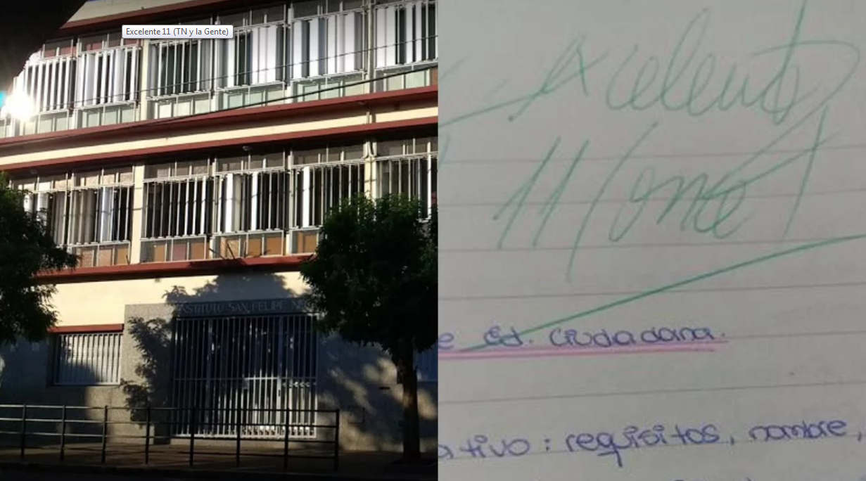 Le puso un 11 a una alumna como "premio académico al esfuerzo" | Actualidad