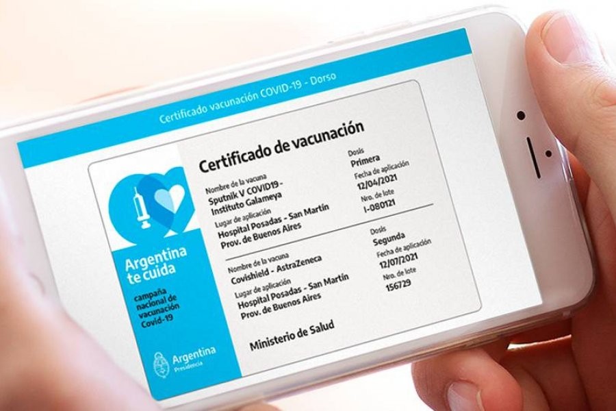 Más de 7 millones de argentinos tienen el certificado de vacunación digital | Actualidad