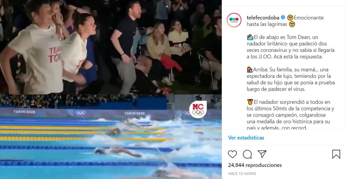 VIDEO: El nadador que sufrió coronavirus dos veces y se consagró en los JJ.OO. | Deportes