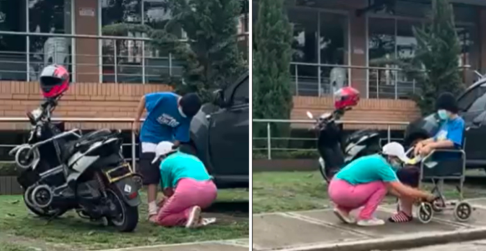 Video documento: hace pasar a su hija por paralítica para pedir limosna en la calle | Internacionales