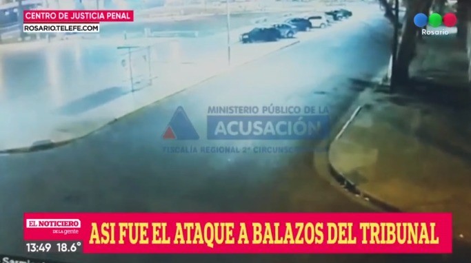 Video: Así fue el ataque a balazos contra el Centro de Justicia Penal de Rosario | Actualidad