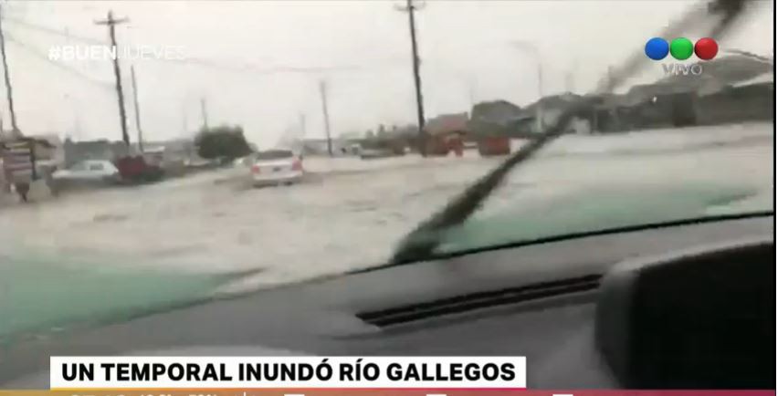 Un temporal inundó Río Gallegos | Actualidad