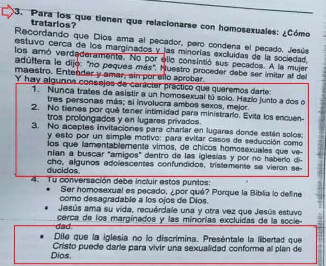 La terrible guía que repartieron en una escuela de Paraná para aprender "a tratar a los homosexuales" | Actualidad