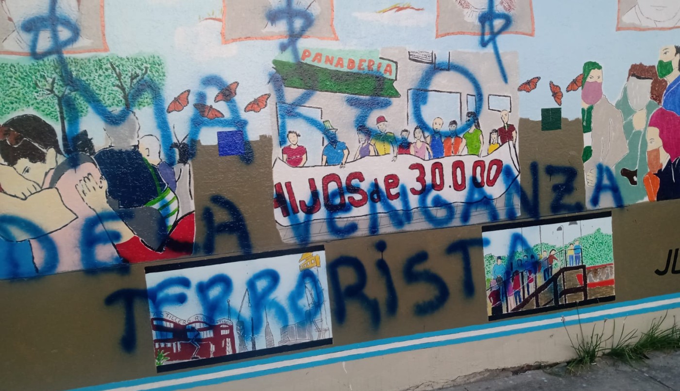 Vandalizan mural que recordaba a los 30 mil desaparecidos en Berisso | Actualidad