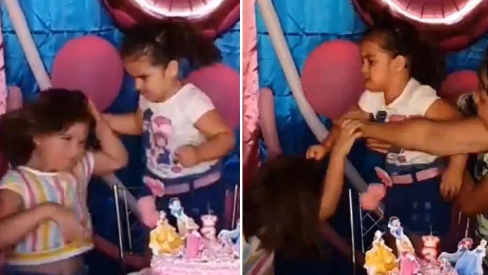 A un año del video viral de las hermanitas que se peleaban por apagar la vela de la torta: así están las nenas hoy | Internacionales