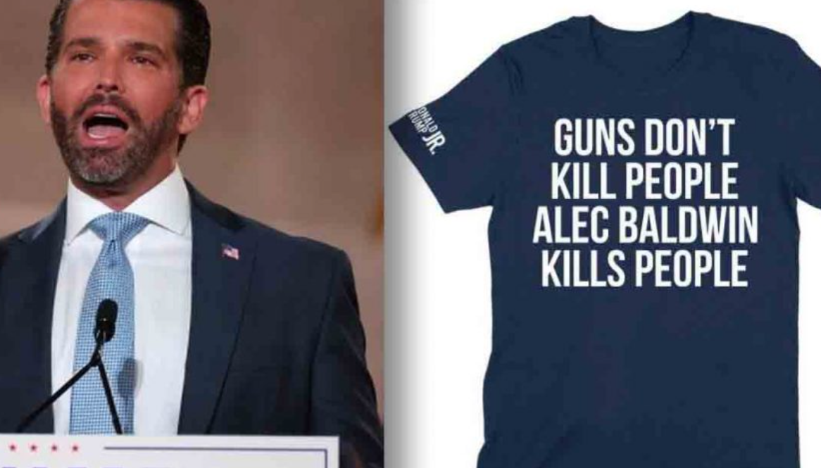 El hijo de Donald Trump vende remeras burlando a Alec Baldwin | Internacionales