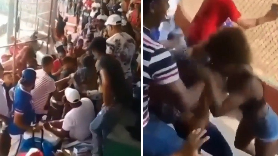 Video viral: encontró a su novio con la vecina en un partido de béisbol y terminaron a las piñas | Internacionales