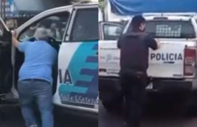 Insólito: tuvieron que empujar un patrullero cerca de donde asesinaron al kiosquero en Ramos Mejía | Actualidad