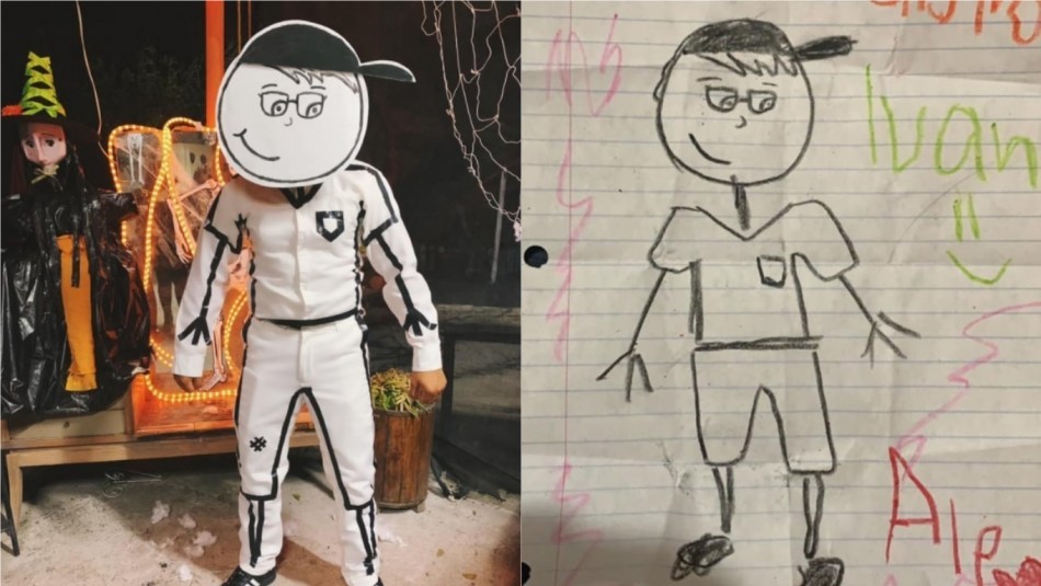 Profesor emociona al disfrazarse en Halloween del dibujo que le hizo su alumna muerta | Internacionales