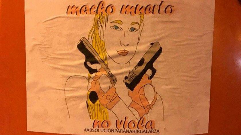 "Macho muerto no viola": polémicos carteles en defensa de Nahir Galarza | Actualidad