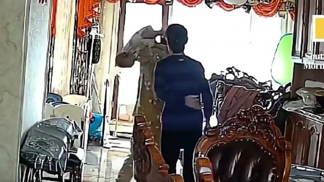 Video: la abuela que atrapó en el aire a su nieto bebé que caía de brazos de la niñera | Internacionales