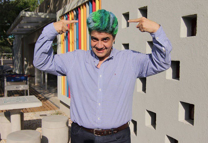 Promesa cumplida: Jorge Macri se tiñó el pelo de verde por el triunfo de Vidal | Política